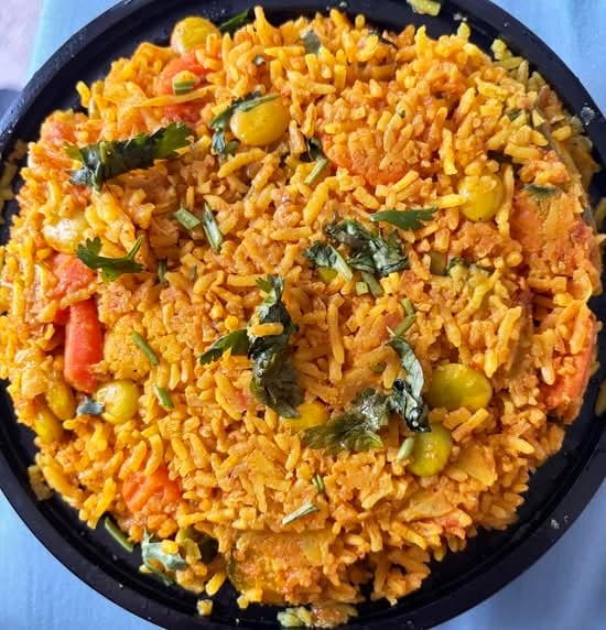 Vegetable Biryani.